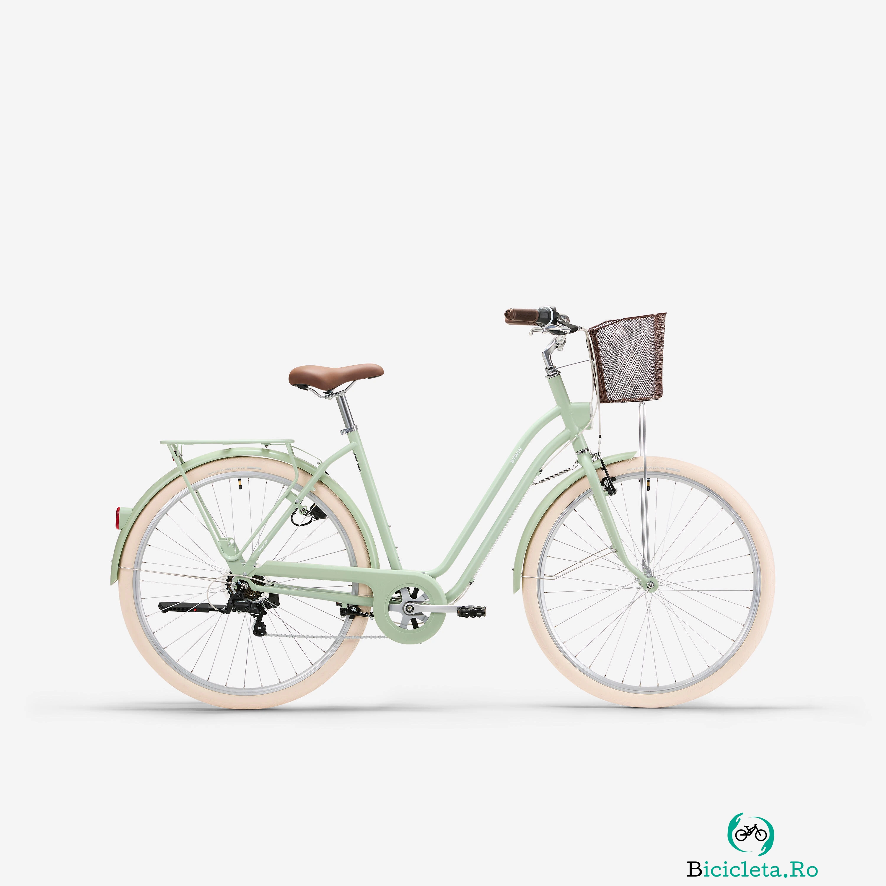 Bicicletă de oraș cu cadru jos 520 verde la 1,799.99 lei ron