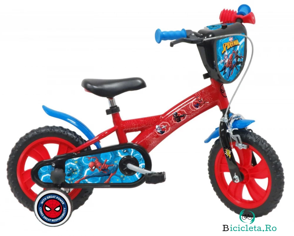 Bicicleta Denver Spiderman 12 inch pentru baieti