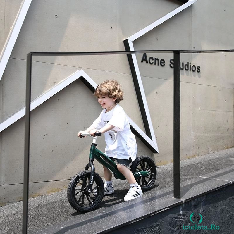 Bicicleta fara pedale Balance bike Qplay Racer Verde la 299.00 lei ron