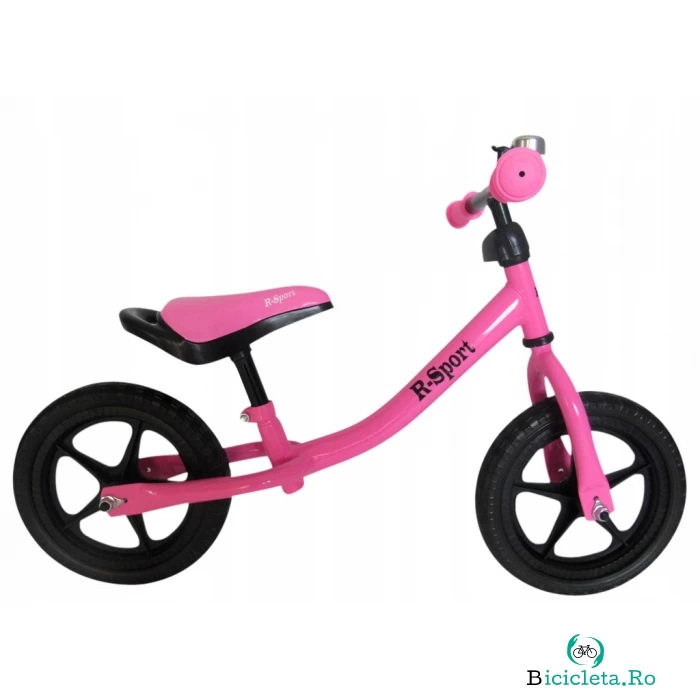 Bicicleta fara pedale R-Sport R1 roz