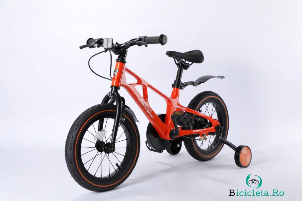 Bicicleta Lamborghini 14 inch cadru magneziu portocalie