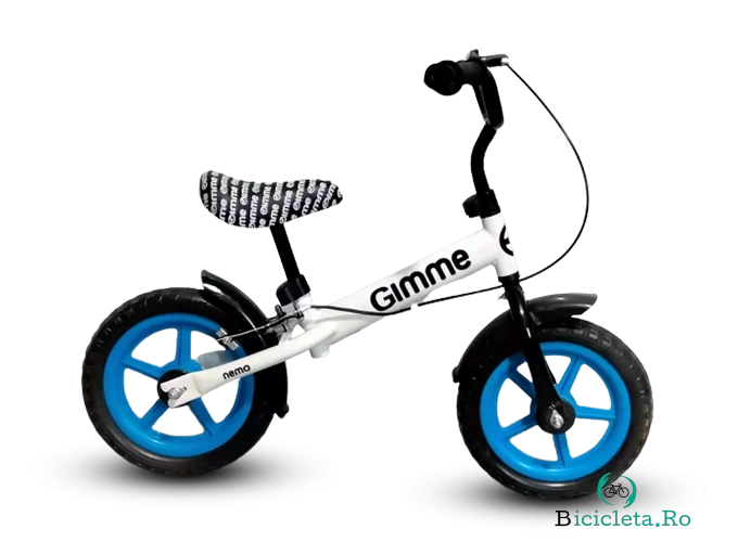 Bicicleta fara pedale 11 inch cu frana Nemo Blue