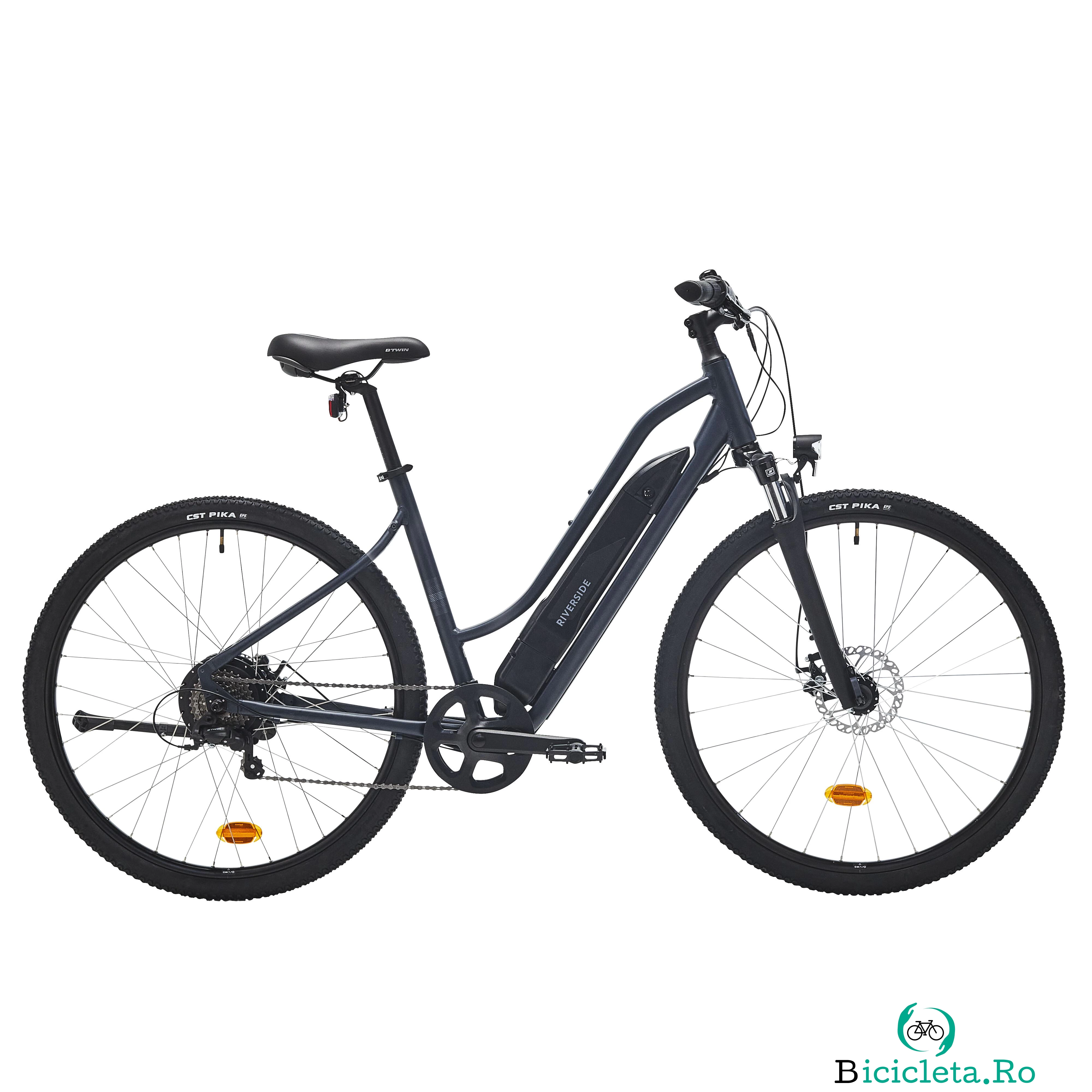 BICICLETĂ ELECTRICĂ POLIVALENTĂ RIVERSIDE 100 ALBASTRU la 4,499.99 lei ron