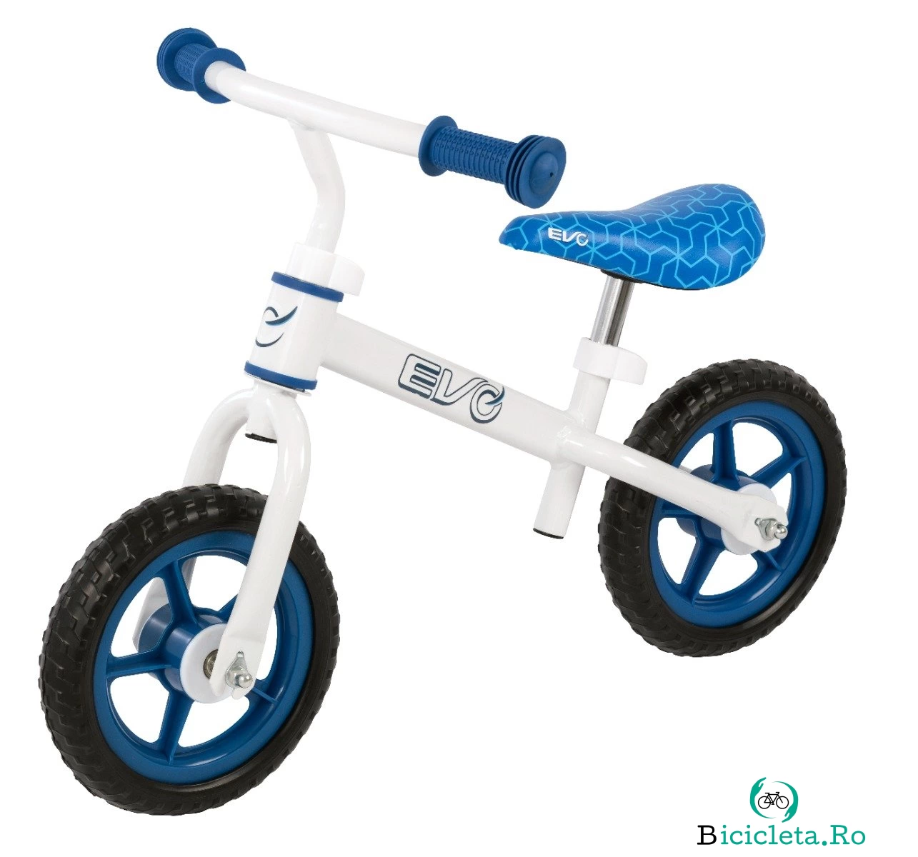 Bicicleta fara pedale, pentru echilibru, Evo, Albastru