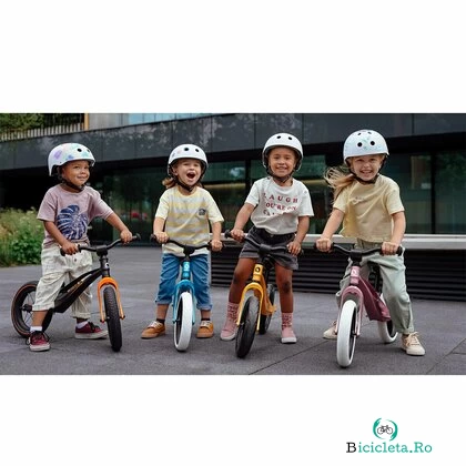 Bicicleta usoara Bart Air fara pedale roti gonflabile reglabila 12 inch albastru Lionelo